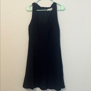 LOFT Navy Eyelet Dress